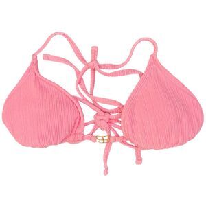WILD FABLE Swim Bikini Top Butterfly Charm Textured Triangle Pink Size Small.